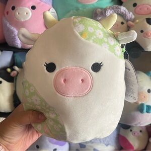 8” Ada the Cow with flower details